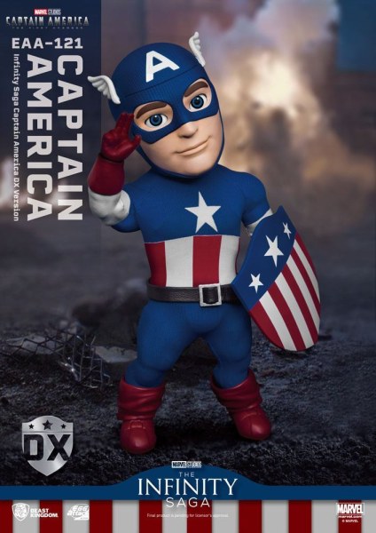 Captain America: The First Avenger Egg Attack Actiefiguur Captain America DX Versie 17 cm