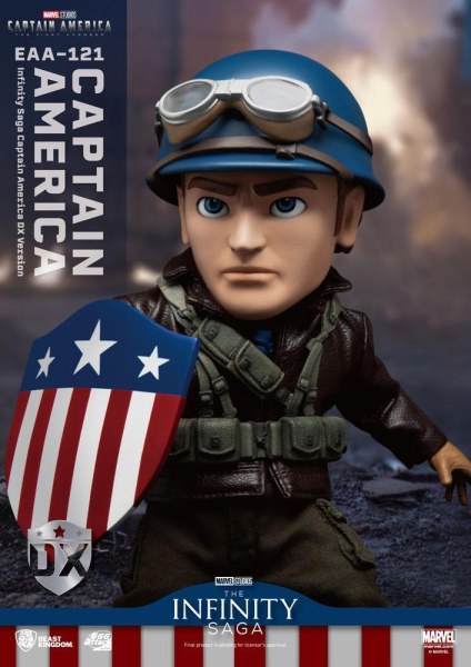 Captain America: The First Avenger Egg Attack Actiefiguur Captain America DX Versie 17 cm