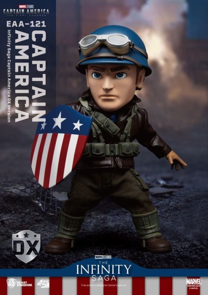 Captain America: The First Avenger Egg Attack Actiefiguur Captain America DX Versie 17 cm
