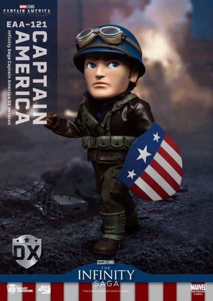 Captain America: The First Avenger Egg Attack Actiefiguur Captain America DX Versie 17 cm