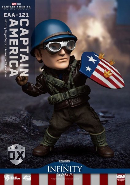 Captain America: The First Avenger Egg Attack Actiefiguur Captain America DX Versie 17 cm