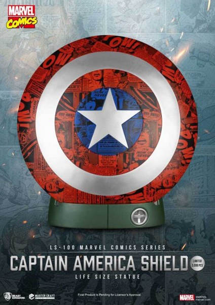 Marvel Comics PVC Captain America Schild Levensgroot Beeld 64 cm