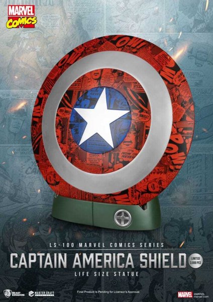 Marvel Comics PVC Captain America Schild Levensgroot Beeld 64 cm