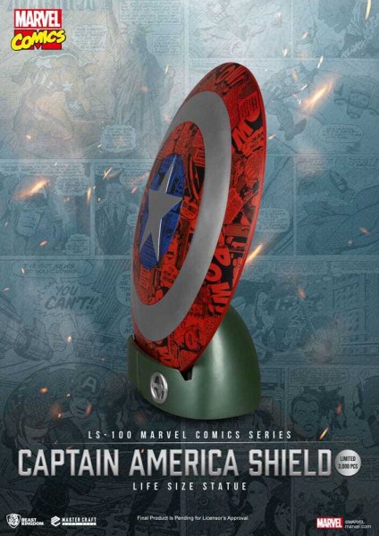 Marvel Comics PVC Captain America Schild Levensgroot Beeld 64 cm