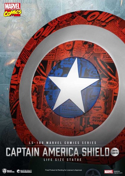 Marvel Comics PVC Captain America Schild Levensgroot Beeld 64 cm