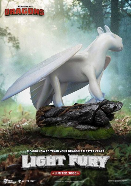 Dragons 3 Master Craft Light Fury beeldje 29 cm