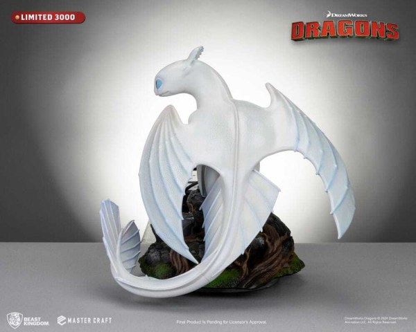 Dragons 3 Master Craft Light Fury beeldje 29 cm