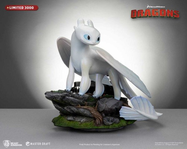 Dragons 3 Master Craft Light Fury beeldje 29 cm
