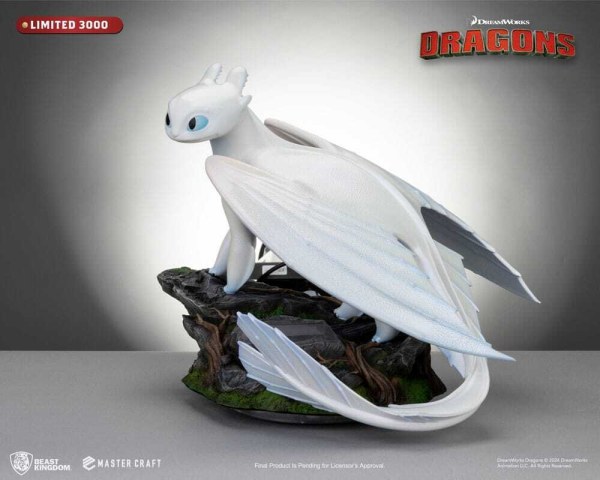 Dragons 3 Master Craft Light Fury beeldje 29 cm