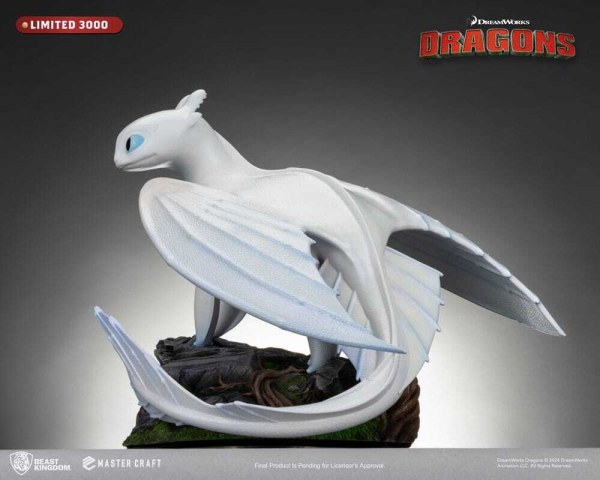 Dragons 3 Master Craft Light Fury beeldje 29 cm