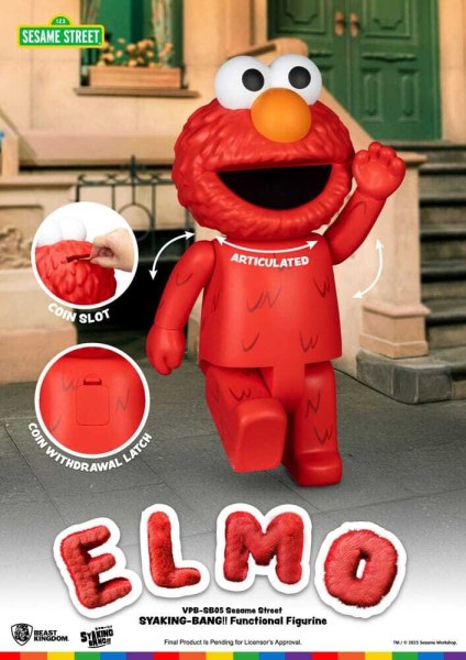 Sesamstraat Siaking Bang Elmo Vinyl Spaarpot 47 cm