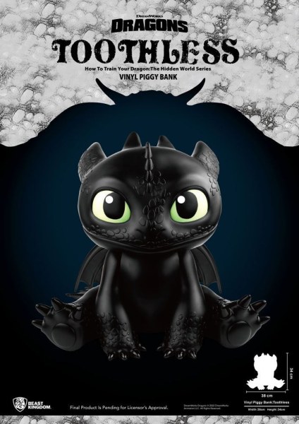 Draken spaarpot Piggy Vinyl Tandloos 30 cm