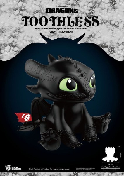 Draken spaarpot Piggy Vinyl Tandloos 30 cm