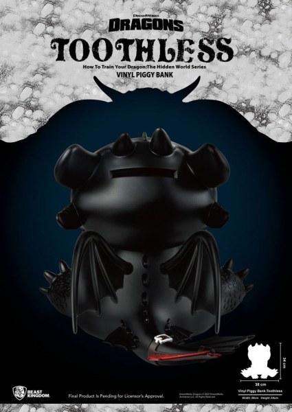 Draken spaarpot Piggy Vinyl Tandloos 30 cm