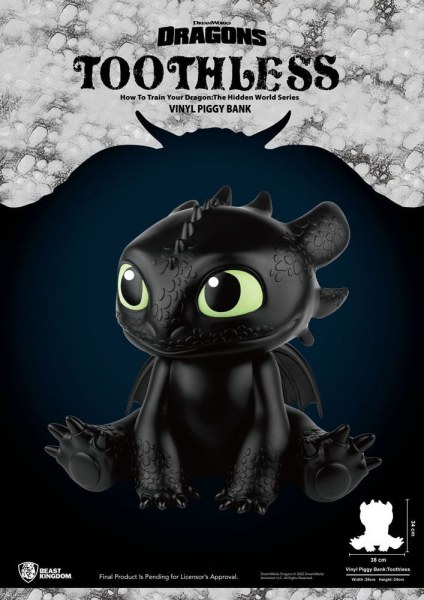 Draken spaarpot Piggy Vinyl Tandloos 30 cm