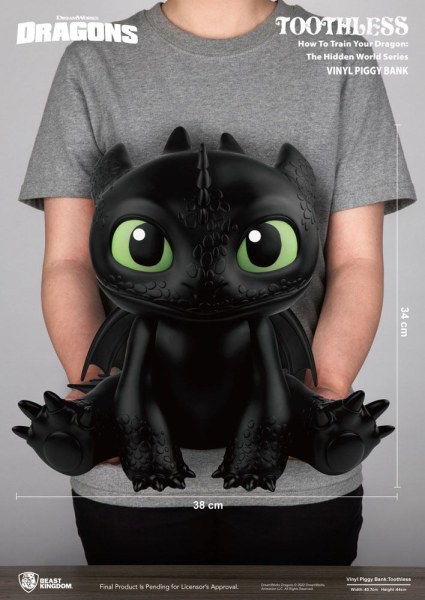 Draken spaarpot Piggy Vinyl Tandloos 30 cm