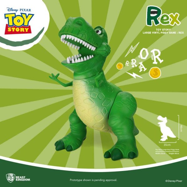 Toy Story Spaarpot Rex spaarpot 46 cm