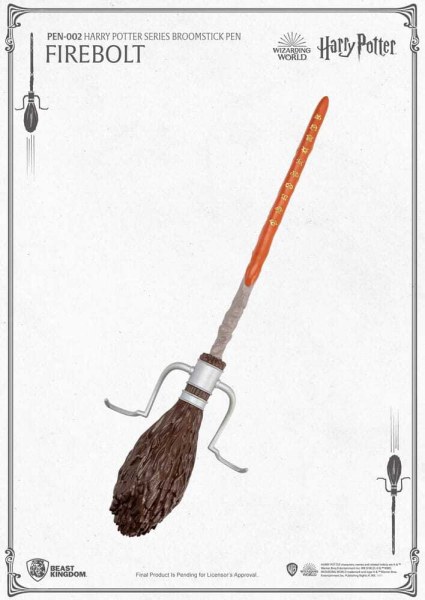 Harry Potter Fireflits Vliegende Bezemsteel Balpen 29cm
