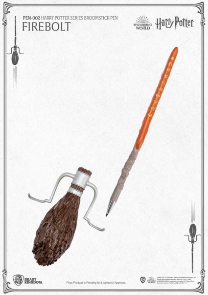 Harry Potter Fireflits Vliegende Bezemsteel Balpen 29cm