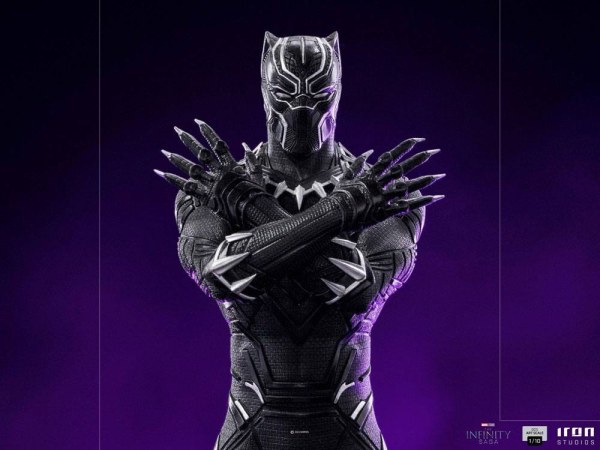 Het Infinity Saga-beeldje Art Scale 1/10 Black Panther Deluxe 25 cm