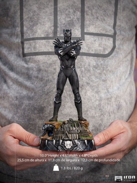 Het Infinity Saga-beeldje Art Scale 1/10 Black Panther Deluxe 25 cm