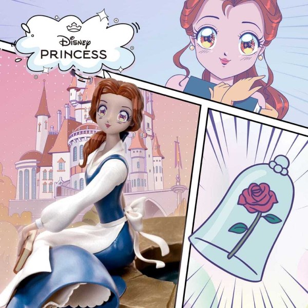 Disney-beeldje Anime Prinses Schaal Belle 15 cm