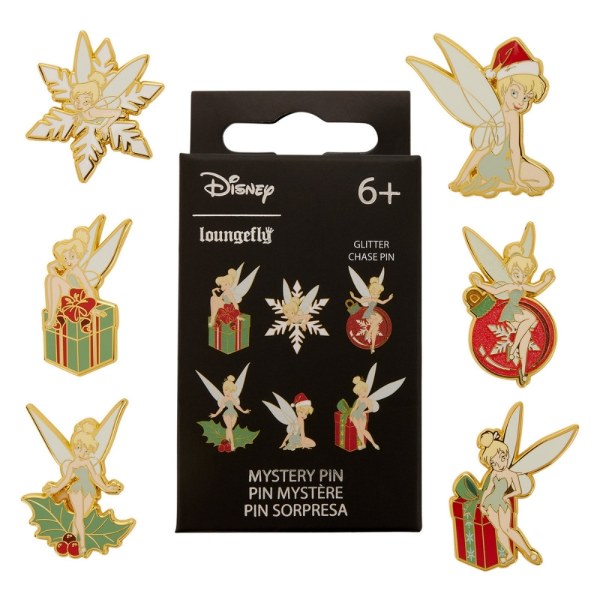 TINKER BELL HOLIDAY MYSTERIE BOX PIN - DISNEY LOUNGEFLY