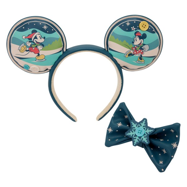 MICKEY EN MINNIE HOLIDAY HAARBAND - DISNEY LOUNGEFLY