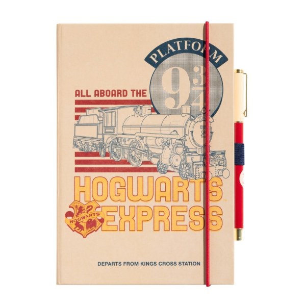 PLATFORM 9 3/4 PREMIUM A5 NOTITIEBOEK MET PEN - HARRY POTTER