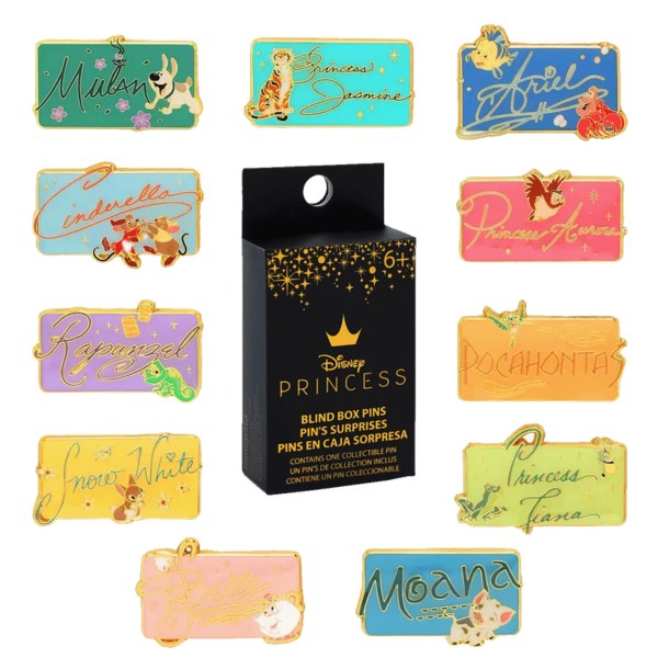 PRINCESS SIGNATURE MYSTERIE BOX PIN - DISNEY LOUNGEFLY