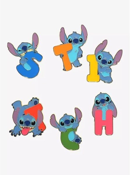 STITCH LETTERS EN POSES MYSTERIE BOX PIN - DISNEY LOUNGEFLY