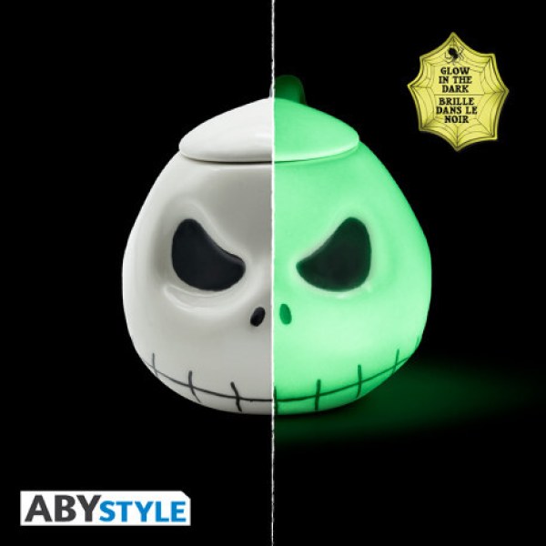 Beker 3D Jack fosforescerend - Disney The Nightmare before Kerstmis