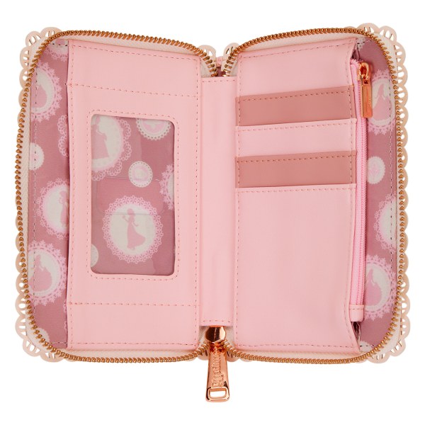 Prinsessen portemonnee met bloemenkant - Disney Loungefly