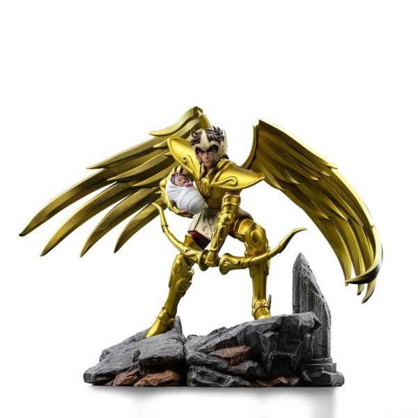 Het beeld van de Ridders van de Dierenriem, schaal 1/10, Art Scale Boogschutter Aiolos-beeld, 21 cm