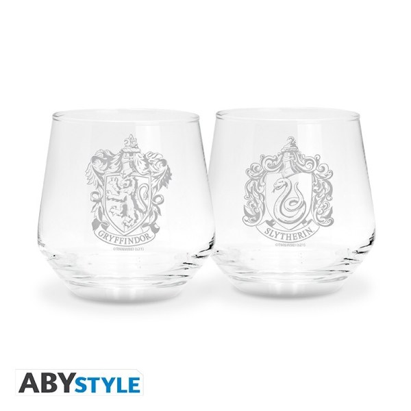 Set van 2 Gryffindor & Slytherin glazen - Harry Potter