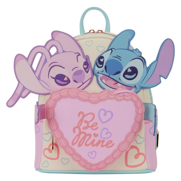 STITCH & ANGEL BE MINE MINI RUGZAK - DISNEY LOUNGEFLY