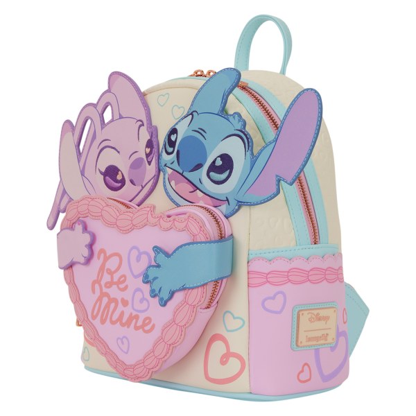 STITCH & ANGEL BE MINE MINI RUGZAK - DISNEY LOUNGEFLY