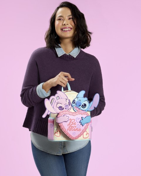 STITCH & ANGEL BE MINE MINI RUGZAK - DISNEY LOUNGEFLY