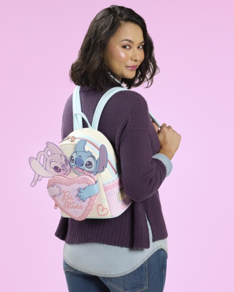 STITCH & ANGEL BE MINE MINI RUGZAK - DISNEY LOUNGEFLY