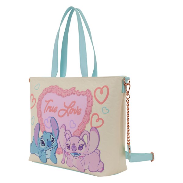 STITCH & ANGEL TRUE LOVE SHOPPER - DISNEY LOUNGEFLY