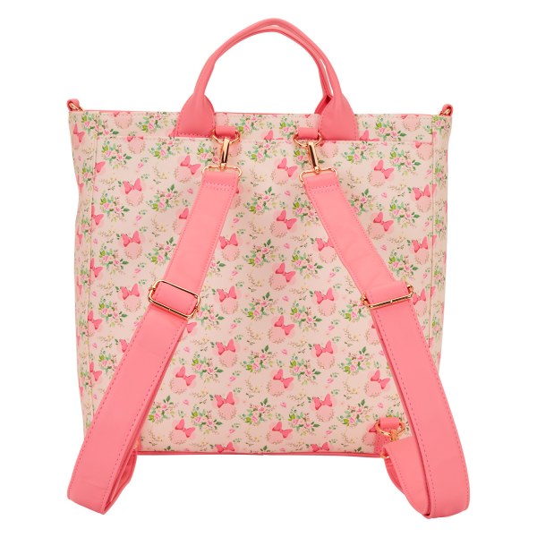 MINNIE MUIS BLOEMEN CONVERTIBELE RUGZAK & SHOPPER - DISNEY LOUNGEFLY