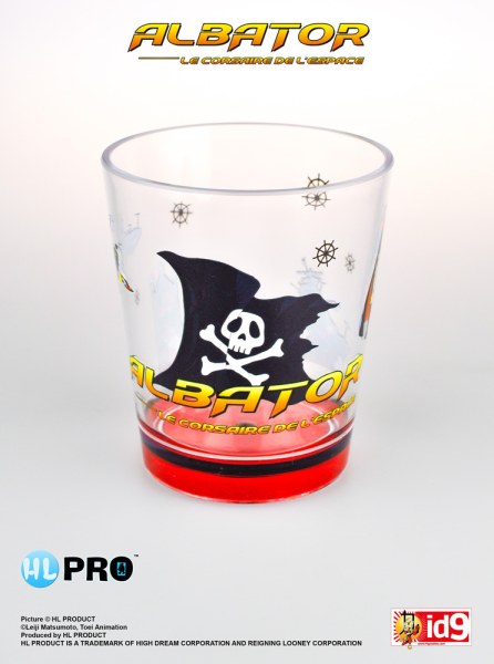 Vlag van plastic glas - Kapitein Harlock