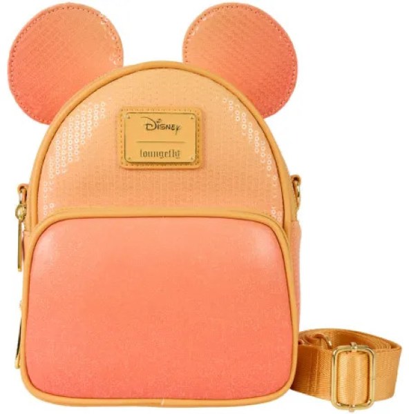 Mickey Muis Glitter Sequin Convertible Mini Rugzak & Schoudedtas - DISNEY LOUNGEFLY