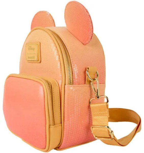 Mickey Muis Glitter Sequin Convertible Mini Rugzak & Schoudedtas - DISNEY LOUNGEFLY
