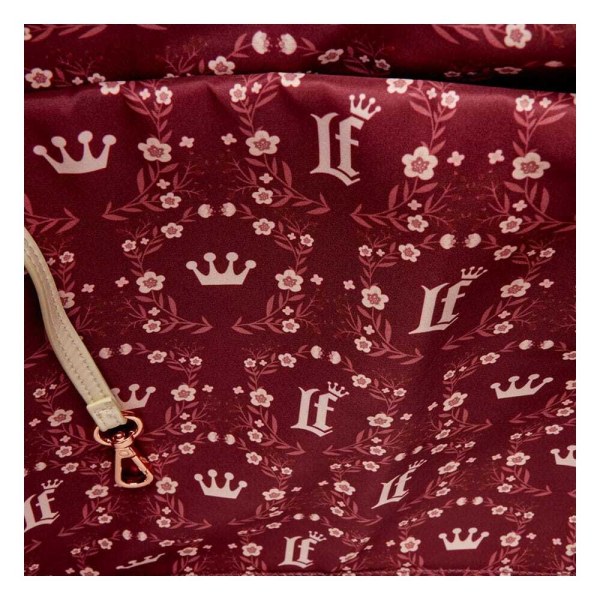 Loungefly Figural schoudertassen met bloemenprint in crème en rood