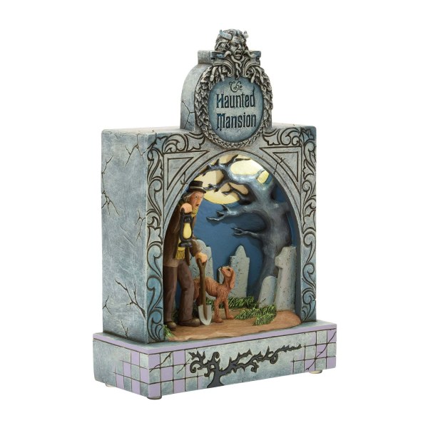 LED- DIORAMA van het HAUNTED MANSION - DISNEY TRADITIONS