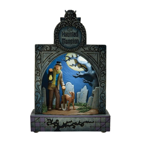 LED- DIORAMA van het HAUNTED MANSION - DISNEY TRADITIONS