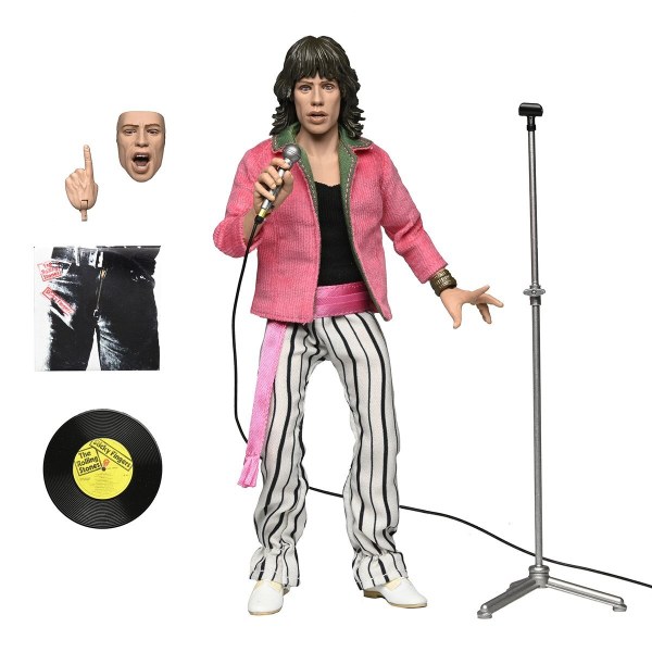 THE ROLLING STONES - 20 CM ACTIEFIGUUR MET KLEDING – MICK JAGGER (1975)