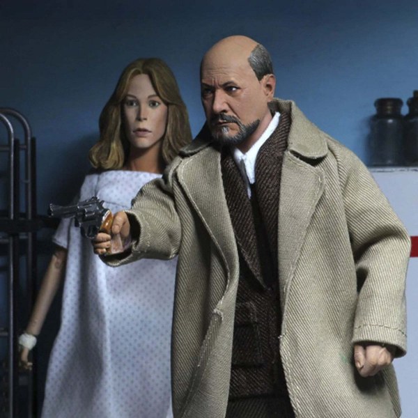 HALLOWEEN 2 (1981) 8” ACTIEFIGUREN MET KLEDING (2-PACK) - DR. LOOMIS EN LAURIE STRODE