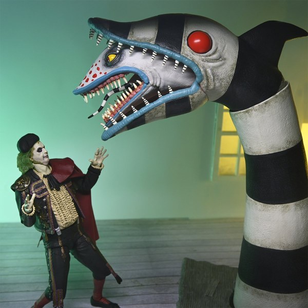 BEETLEJUICE - ACTIEFIGUUR VAN 18 CM - ULTIEME "MATADOR" BEETLEJUICE EN SANDWORM 2-PACK